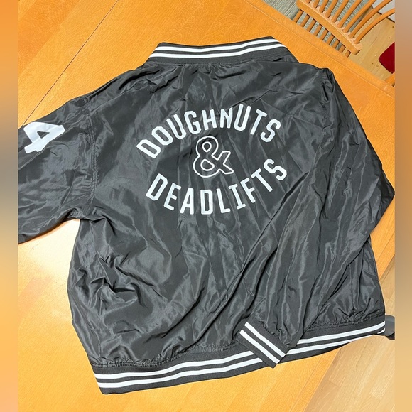 Doughnuts and Deadlifts lifting club jacket - Picture 2 of 6